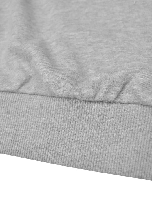 NK Terry Fleece Sweatshirt For Women-Grey Melange-AN6085