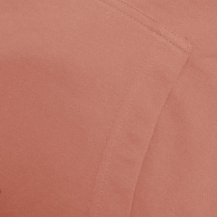 NK Terry Fleece V Neck Hoodie For Ladies-Light Pink-SP4542