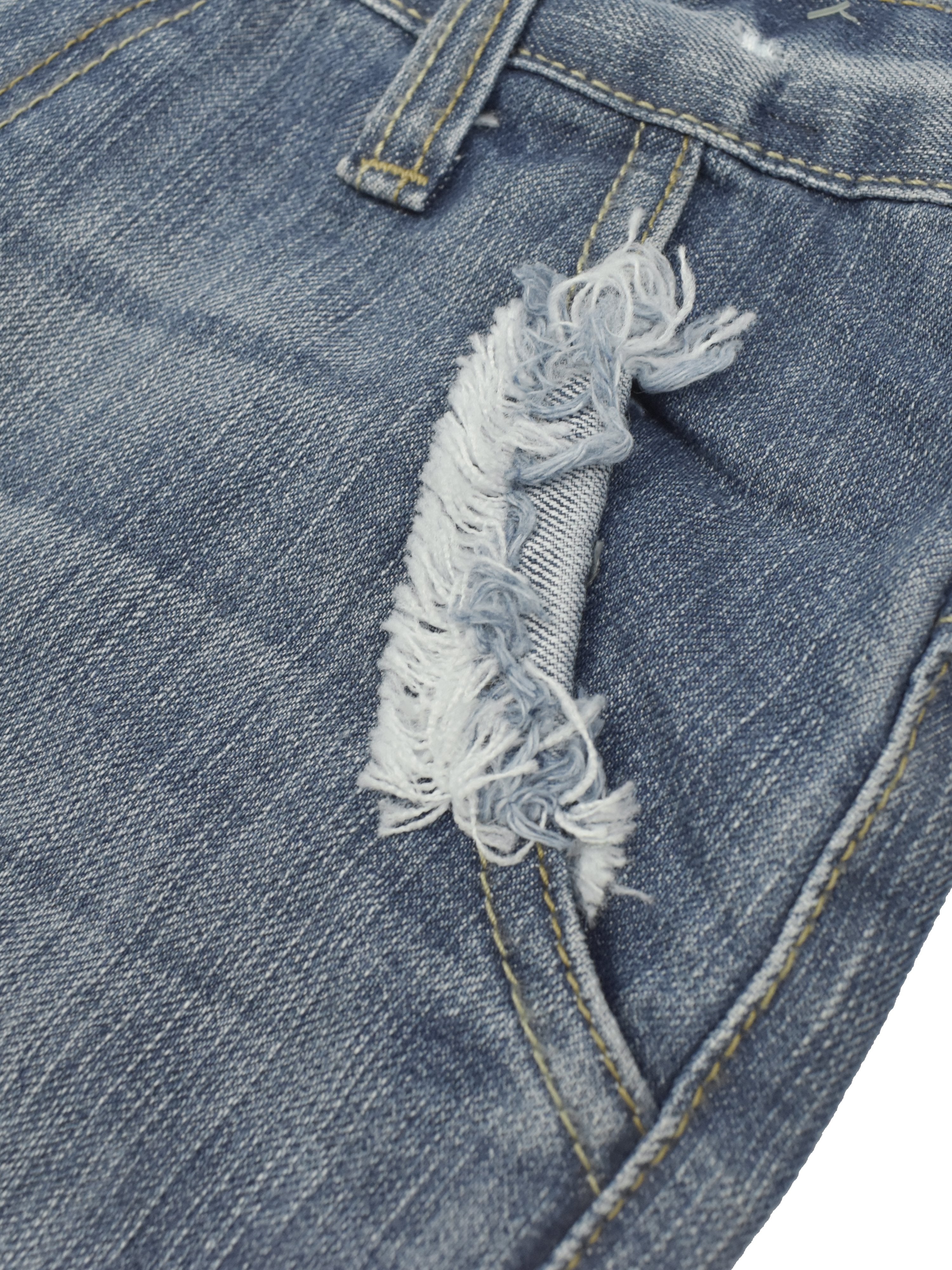 NKY Denim Short For Ladies-Blue Faded-F303
