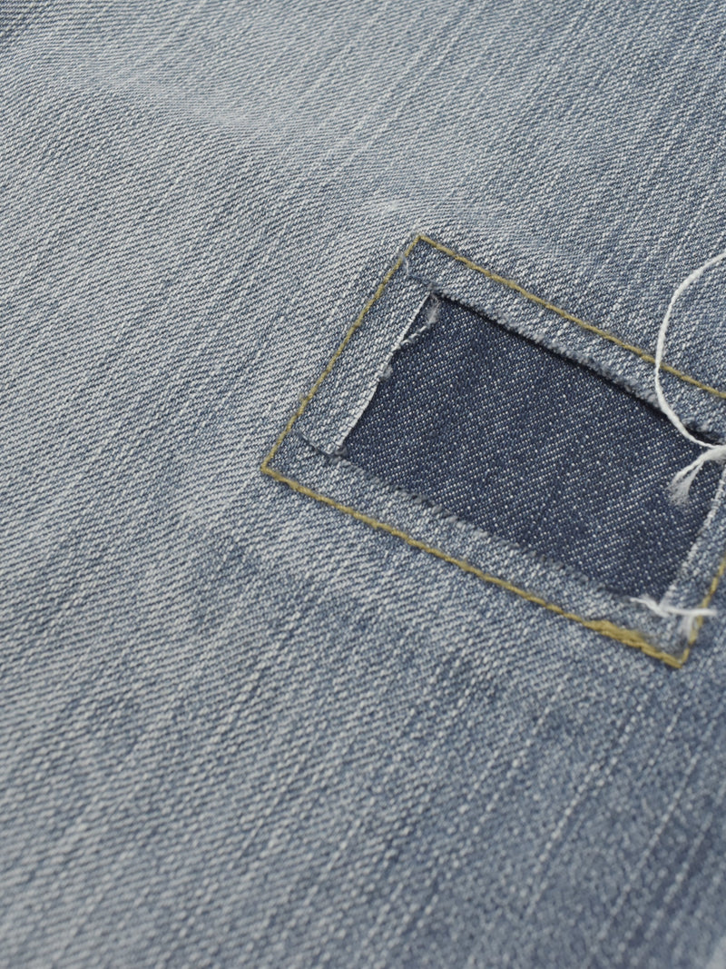 NKY Denim Short For Ladies-Blue Faded-F303