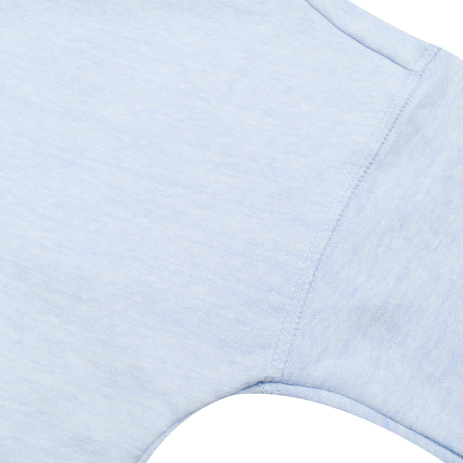NYC Polo Fleece Cowl Neck Hoodie For Ladies-Sky Blue Melange-BE13721