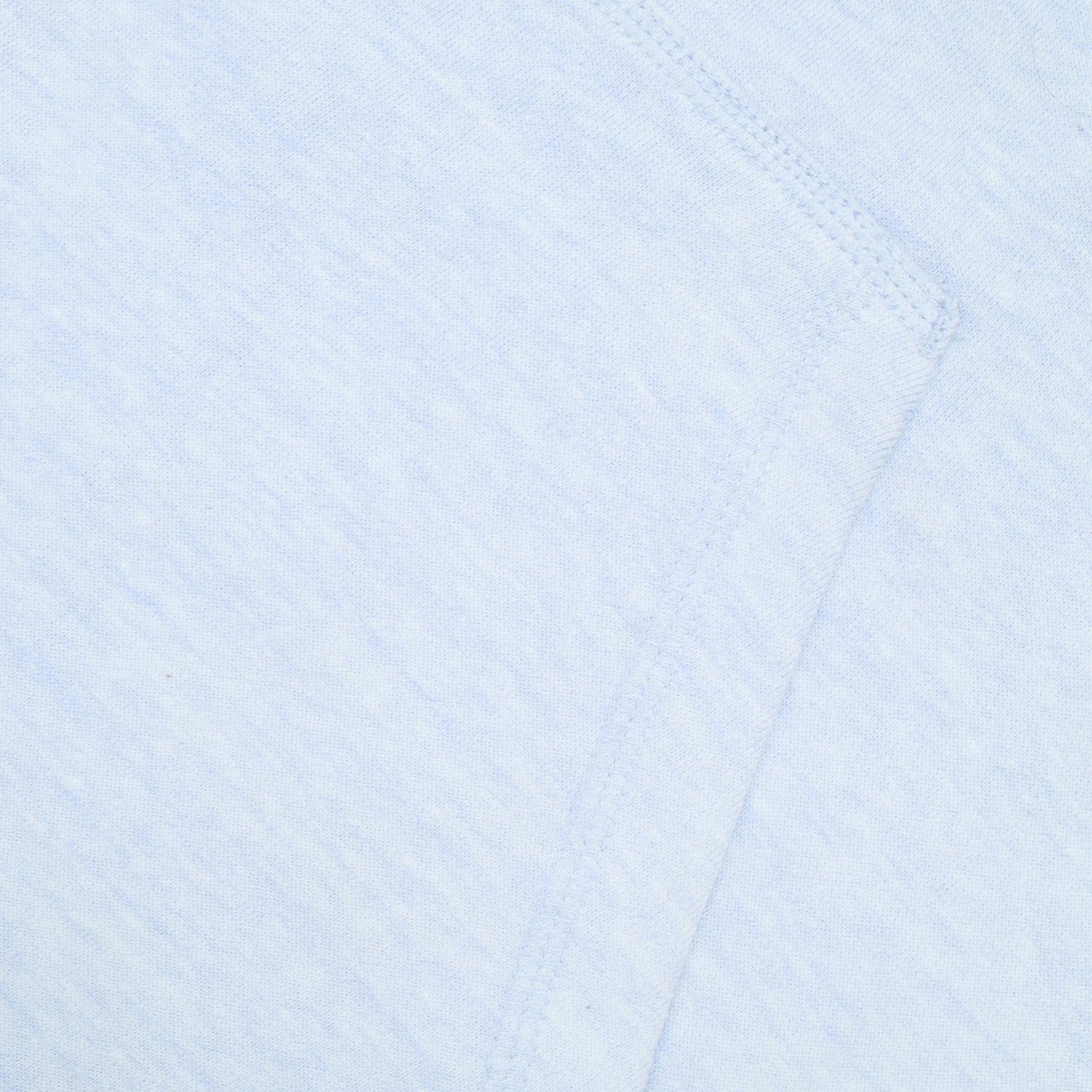 NYC Polo Fleece Cowl Neck Hoodie For Ladies-Sky Blue Melange-BE13721