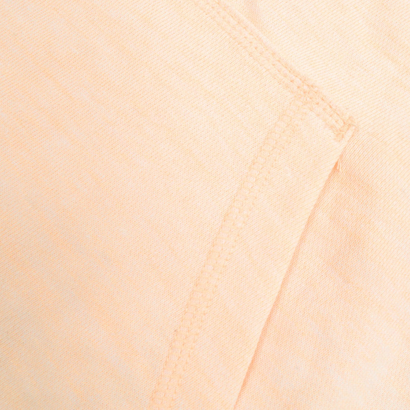 NYC Polo Terry Fleece Cowl Neck Hoodie For Ladies-Light Peach-BE13733