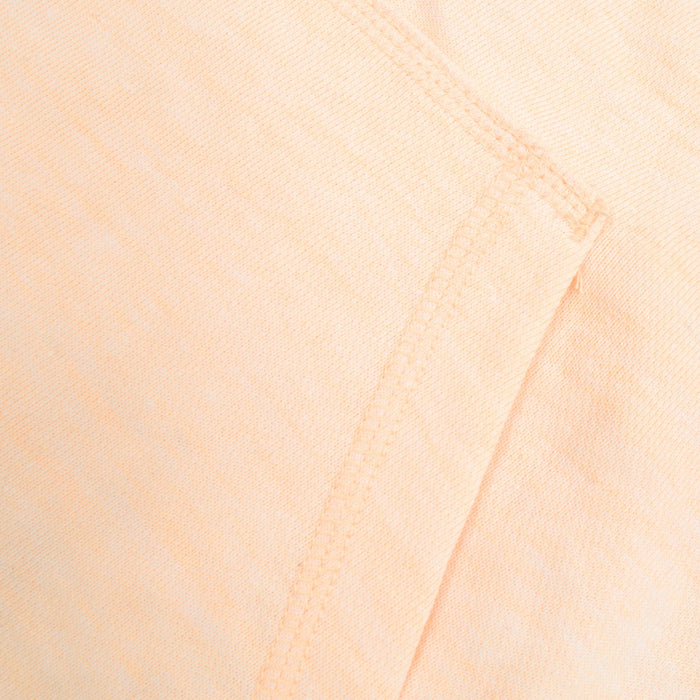 NYC Polo Terry Fleece Cowl Neck Hoodie For Ladies-Light Peach-BE13733