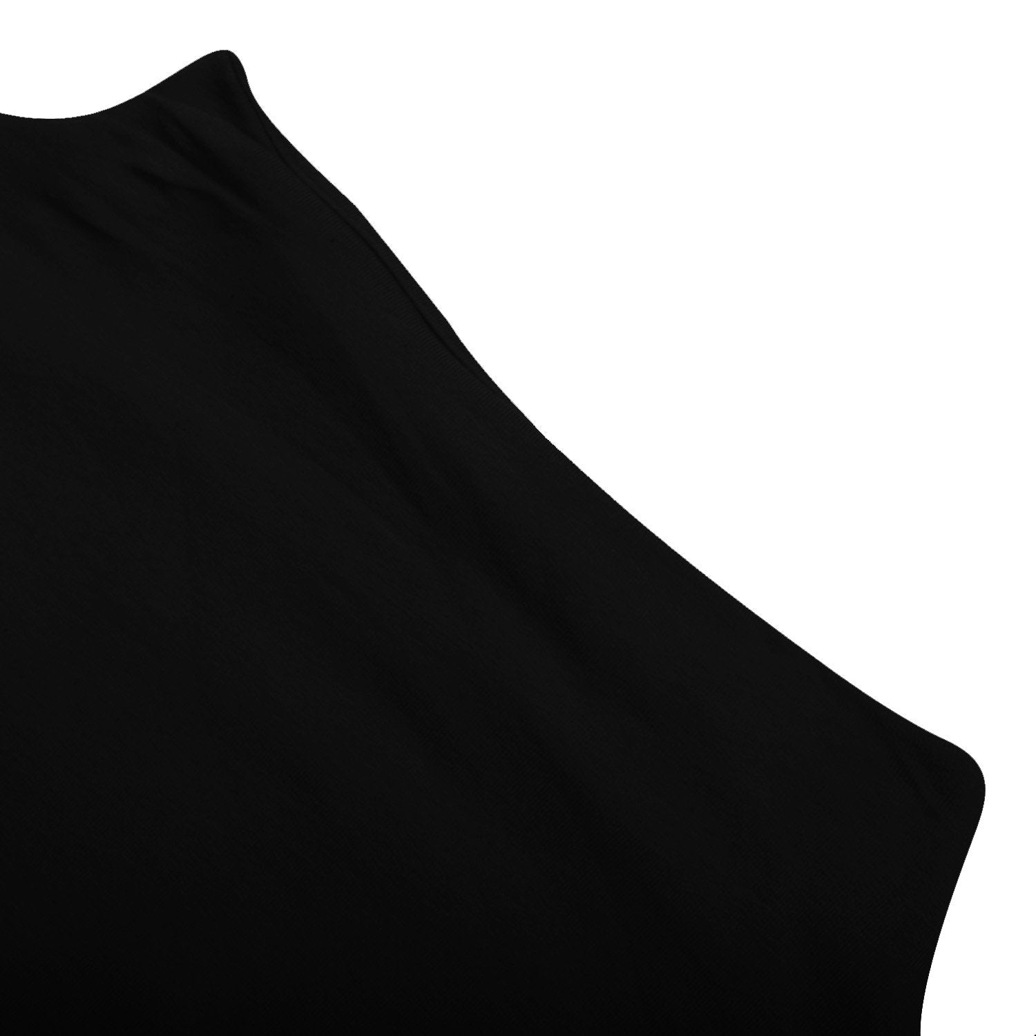 NYC Polo Terry Fleece Crop Sweatshirt For Ladies-Black-RT899