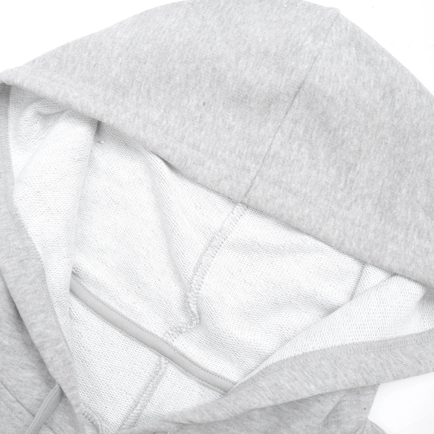 NYC Polo Terry Fleece Essential Pullover Hoodie For Ladies-Grey Melange-RT897
