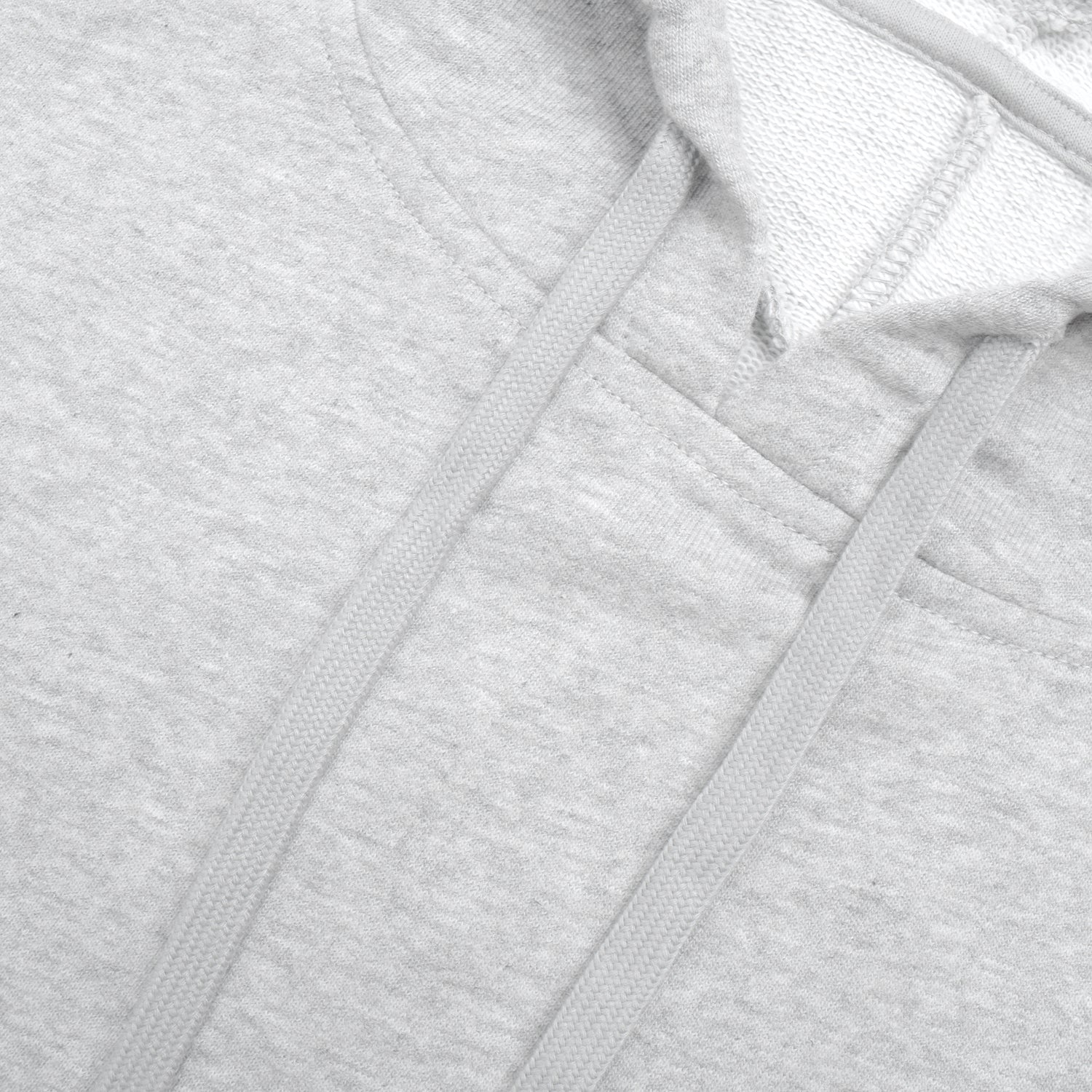 NYC Polo Terry Fleece Essential Pullover Hoodie For Ladies-Grey Melange-RT897