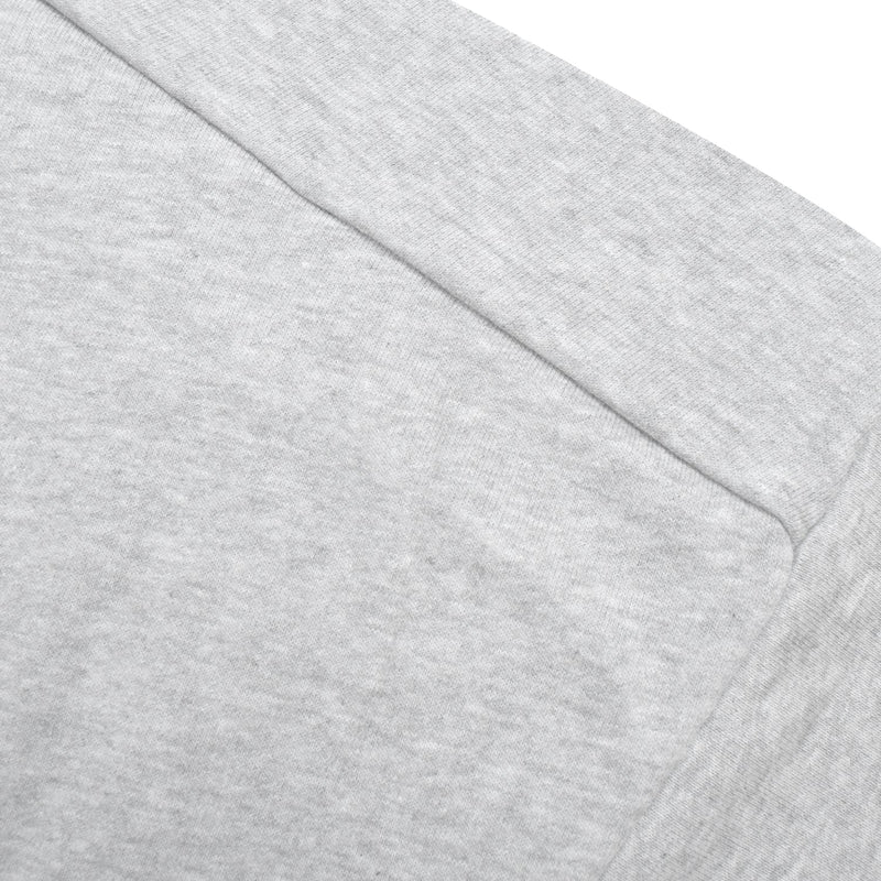 NYC Polo Terry Fleece Essential Pullover Hoodie For Ladies-Grey Melange-RT897