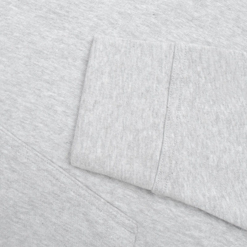 NYC Polo Terry Fleece Essential Pullover Hoodie For Ladies-Grey Melange-RT897