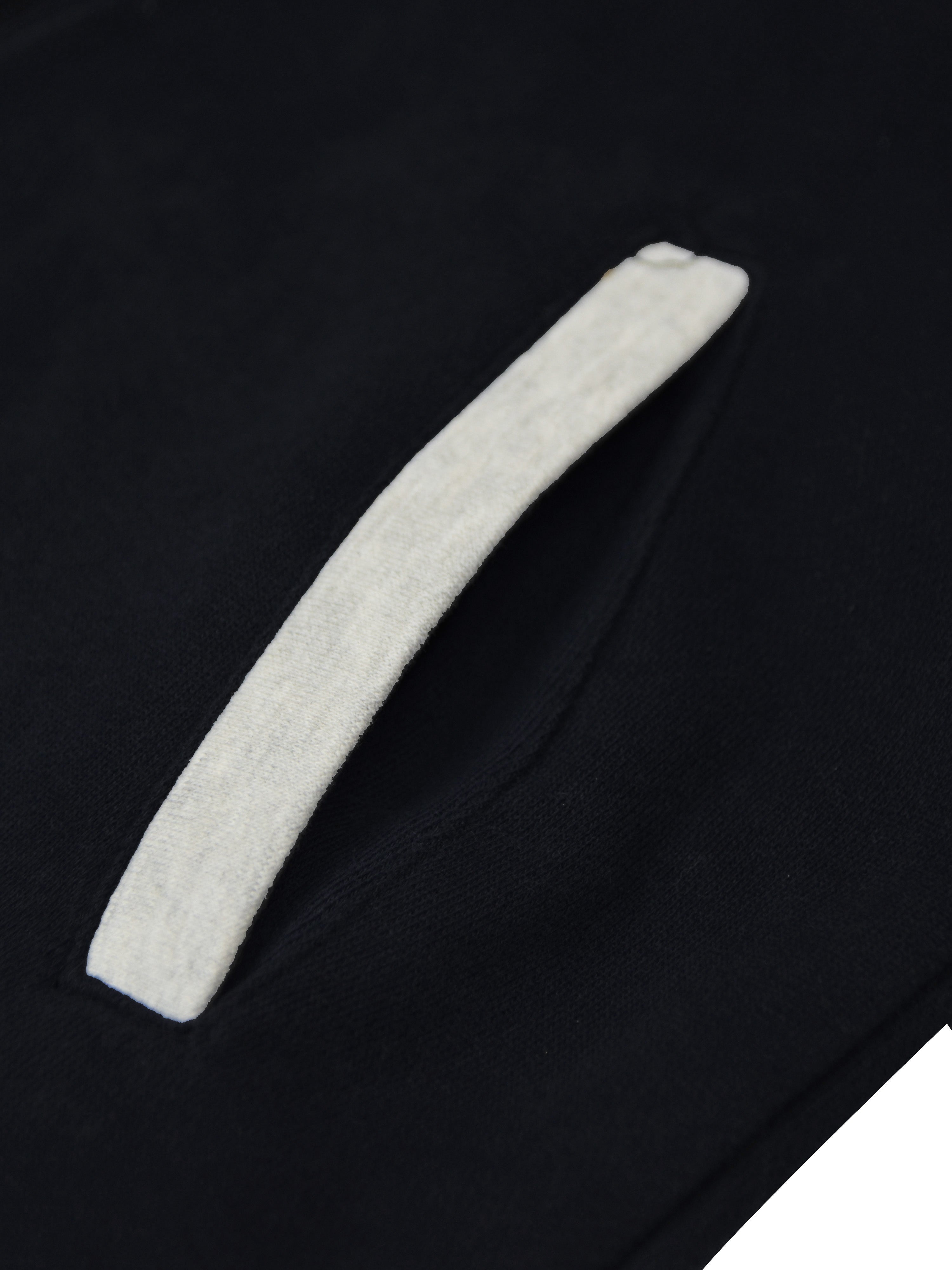 P&B Sleeveless Mock Neck Zipper Jacket For Men-Dark Navy & Grey Melange-RT170