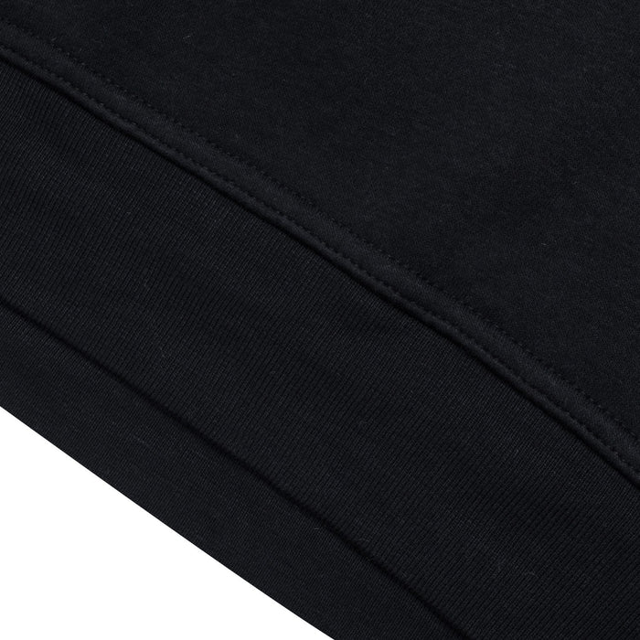 P&B Fleece Pullover Hoodie For Men-Black with Burgundy Melange Panel-BE13174