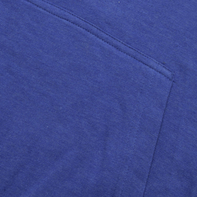 P&B Fleece Pullover Hoodie For Men-Blue Melange with Orange Panel-BE13343