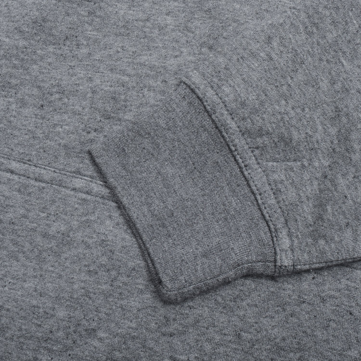 P&B Fleece Pullover Hoodie For Men-Charcoal Melange With Black Panel-BE13699