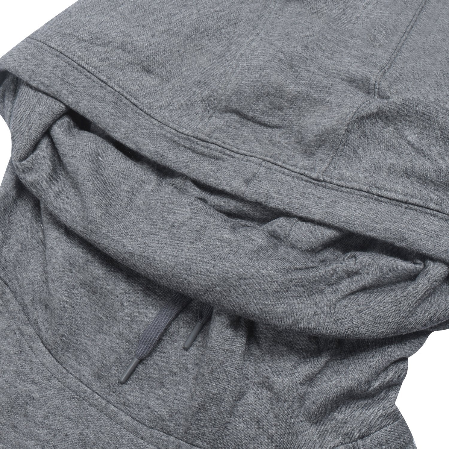 P&B Fleece Pullover Hoodie For Men-Charcoal Melange with Pink Panel-BE13227