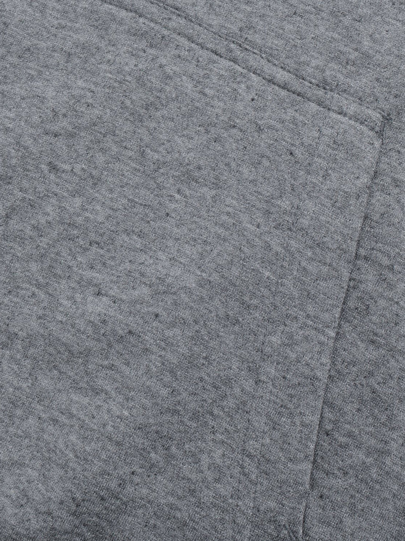 P&B Fleece Pullover Hoodie For Men-Charcoal Melange With Pink Panel-RT2158