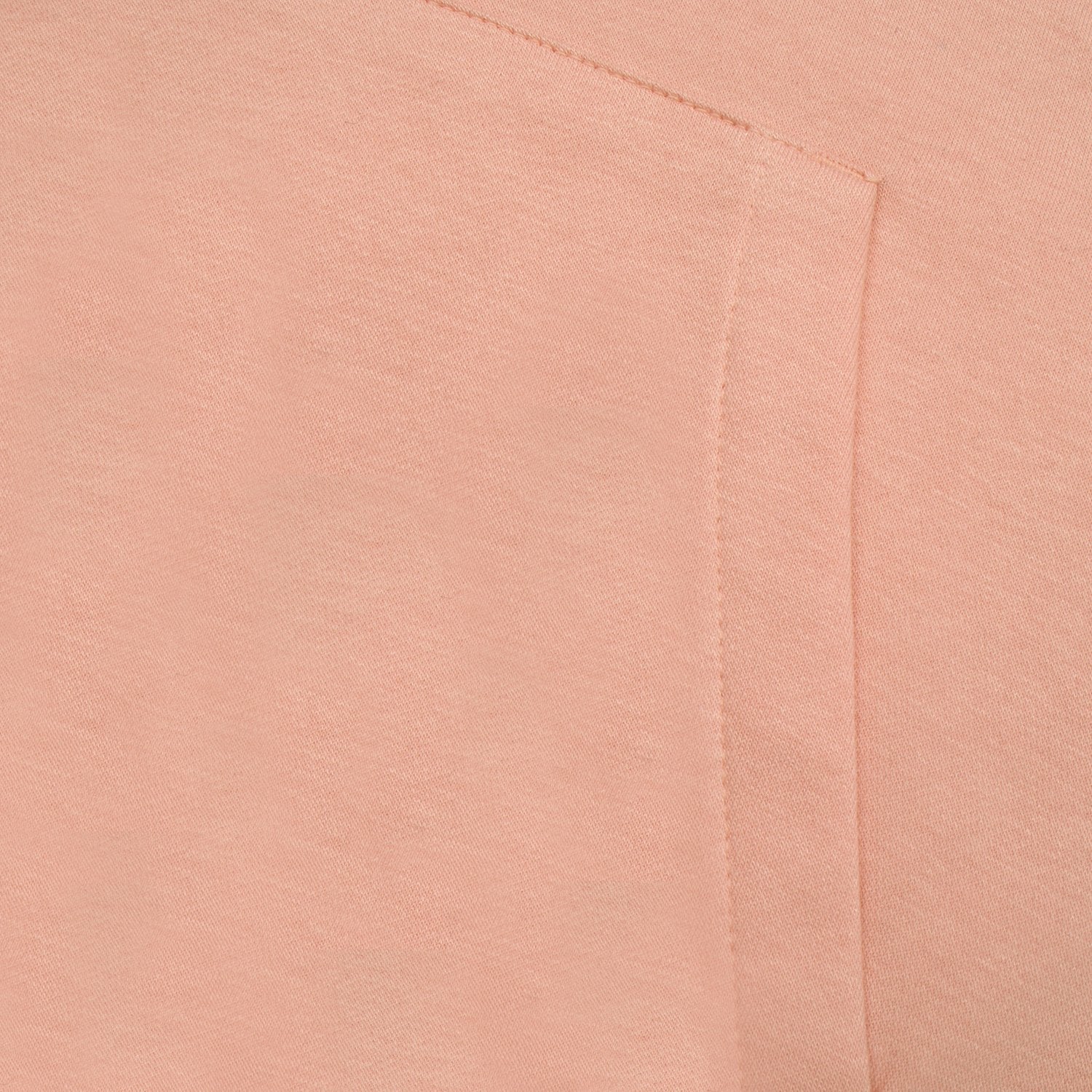 P&B Fleece Pullover Hoodie For Men-Coral Orange With Cyan Blue Panel-BE13577