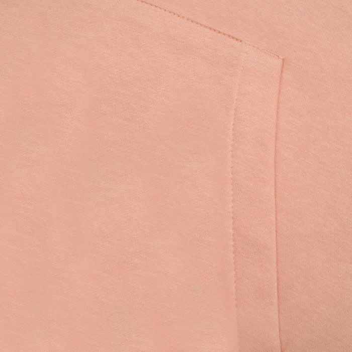 P&B Fleece Pullover Hoodie For Men-Coral Orange With Cyan Blue Panel-BE13577