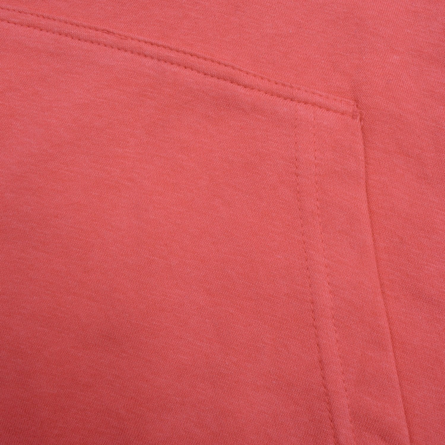 P&B Fleece Pullover Hoodie For Men-Coral Pink with Black Panel-BE13812