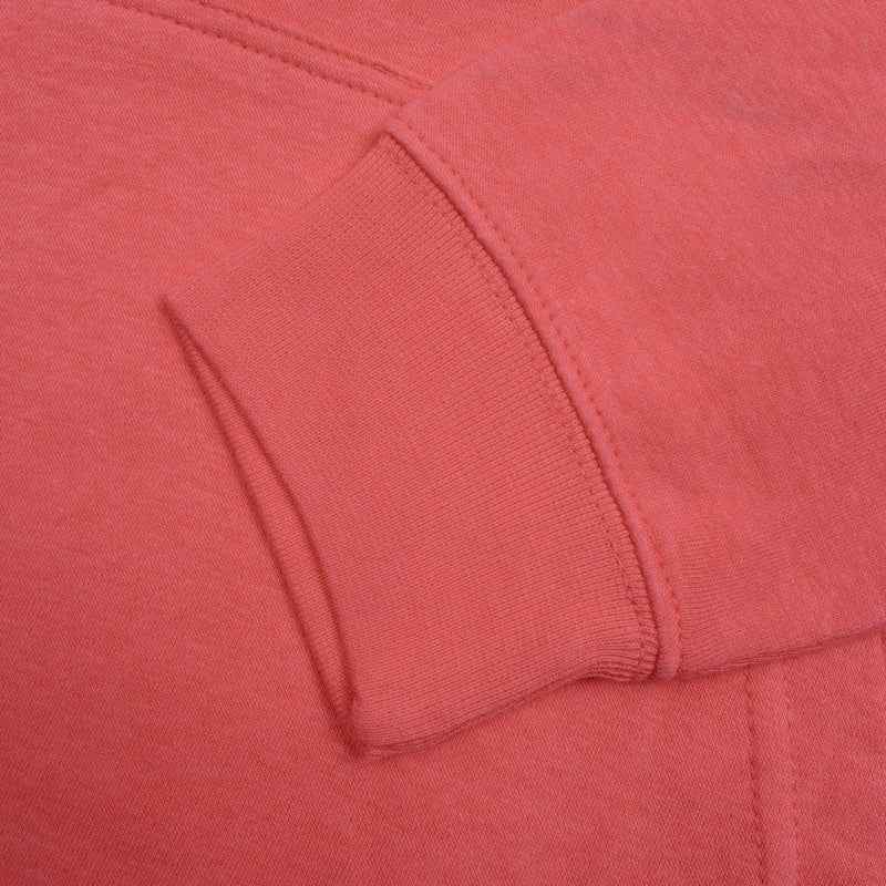 P&B Fleece Pullover Hoodie For Men-Coral Pink with Black Panel-BE13812