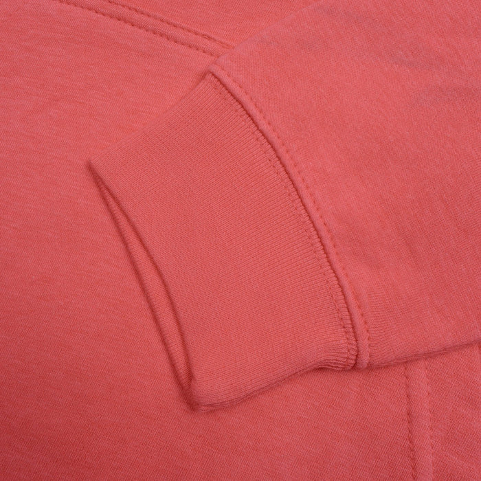 P&B Fleece Pullover Hoodie For Men-Coral Pink with Black Panel-BE13812