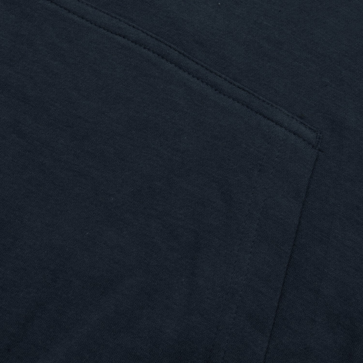 P&B Fleece Pullover Hoodie For Men-Dark Mid Navy with Orange Panel-BE13827