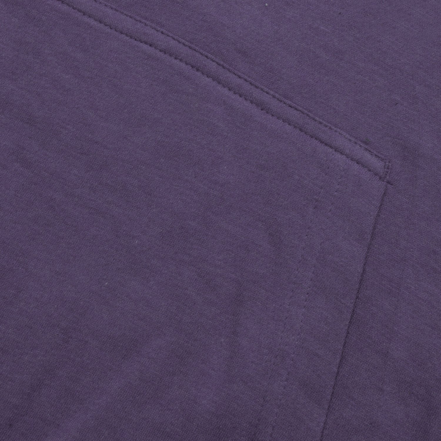 P&B Fleece Pullover Hoodie For Men-Dark Purple Melange With Orange Panel-BE13578