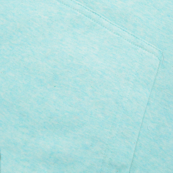 P&B Fleece Pullover Hoodie For Men-Green Melange With Navy Panel-BE13428