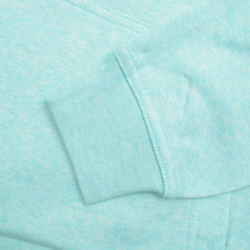 P&B Fleece Pullover Hoodie For Men-Green Melange With Navy Panel-BE13428