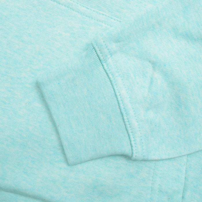 P&B Fleece Pullover Hoodie For Men-Green Melange With Navy Panel-BE13428