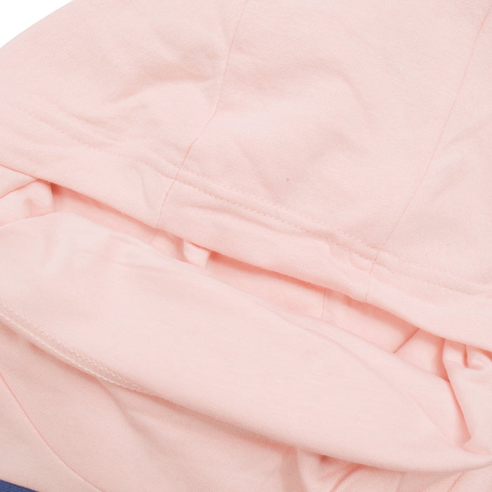 P&B Fleece Pullover Hoodie For Men-Light Peach With Dark Blue Panel-BE13573