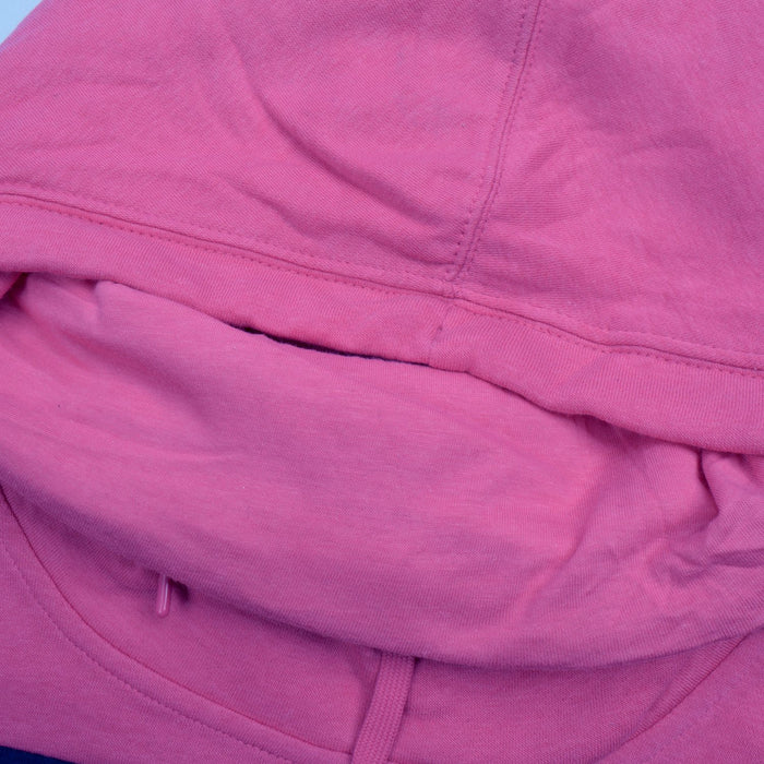 P&B Fleece Pullover Hoodie For Men-Magenta Melange with Dark Navy Panel-BE13811
