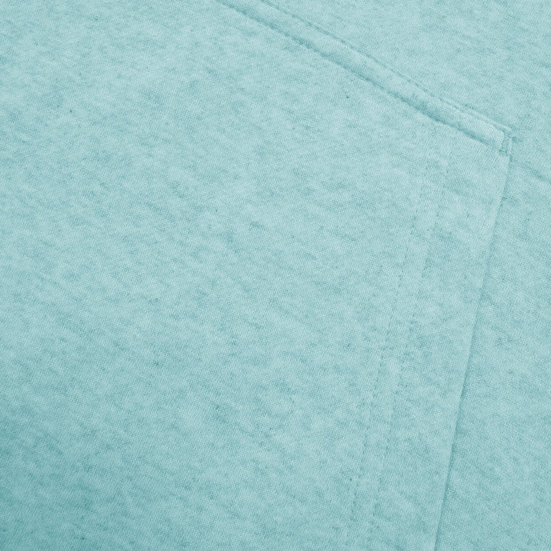P&B Fleece Pullover Hoodie For Men-Sky Blue Melange with Burgundy Panel-SP4146