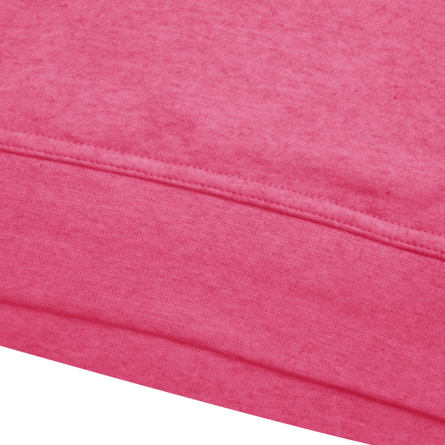 P&B Fleece Pullover Hoodie For Men-Pink Melange with Navy Panel-SP4147