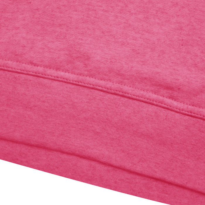 P&B Fleece Pullover Hoodie For Men-Pink Melange with Navy Panel-SP4147