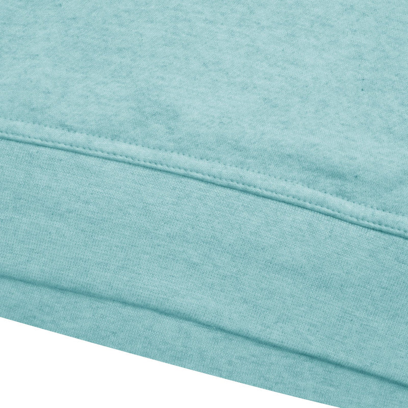 P&B Fleece Pullover Hoodie For Men-Sky Blue Melange with Burgundy Panel-SP4146