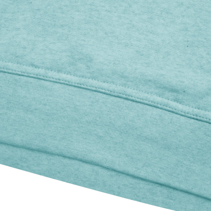 P&B Fleece Pullover Hoodie For Men-Sky Blue Melange with Burgundy Panel-SP4146