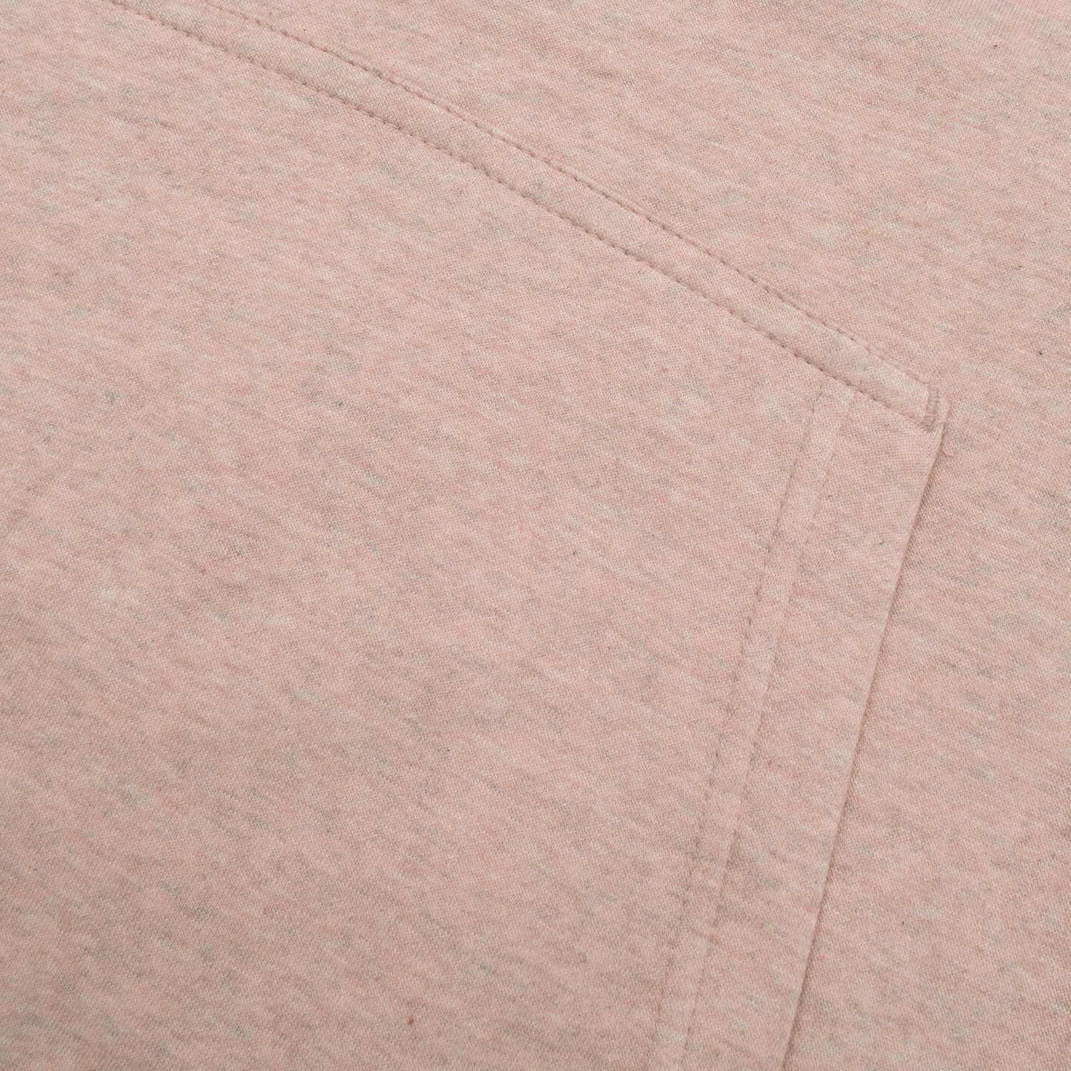 P&B Fleece Pullover Hoodie For Men-Peach Melange With Indigo Panel-BE13427