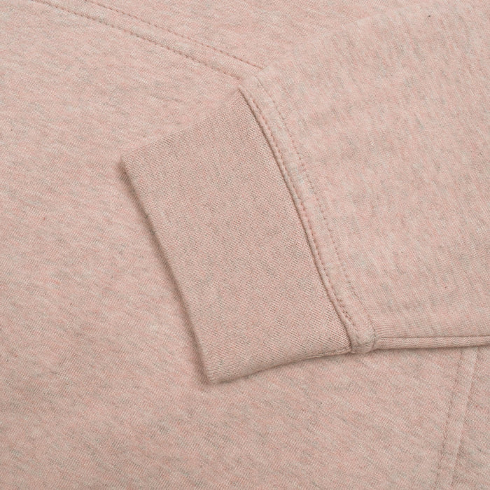 P&B Fleece Pullover Hoodie For Men-Peach Melange With Indigo Panel-BE13427