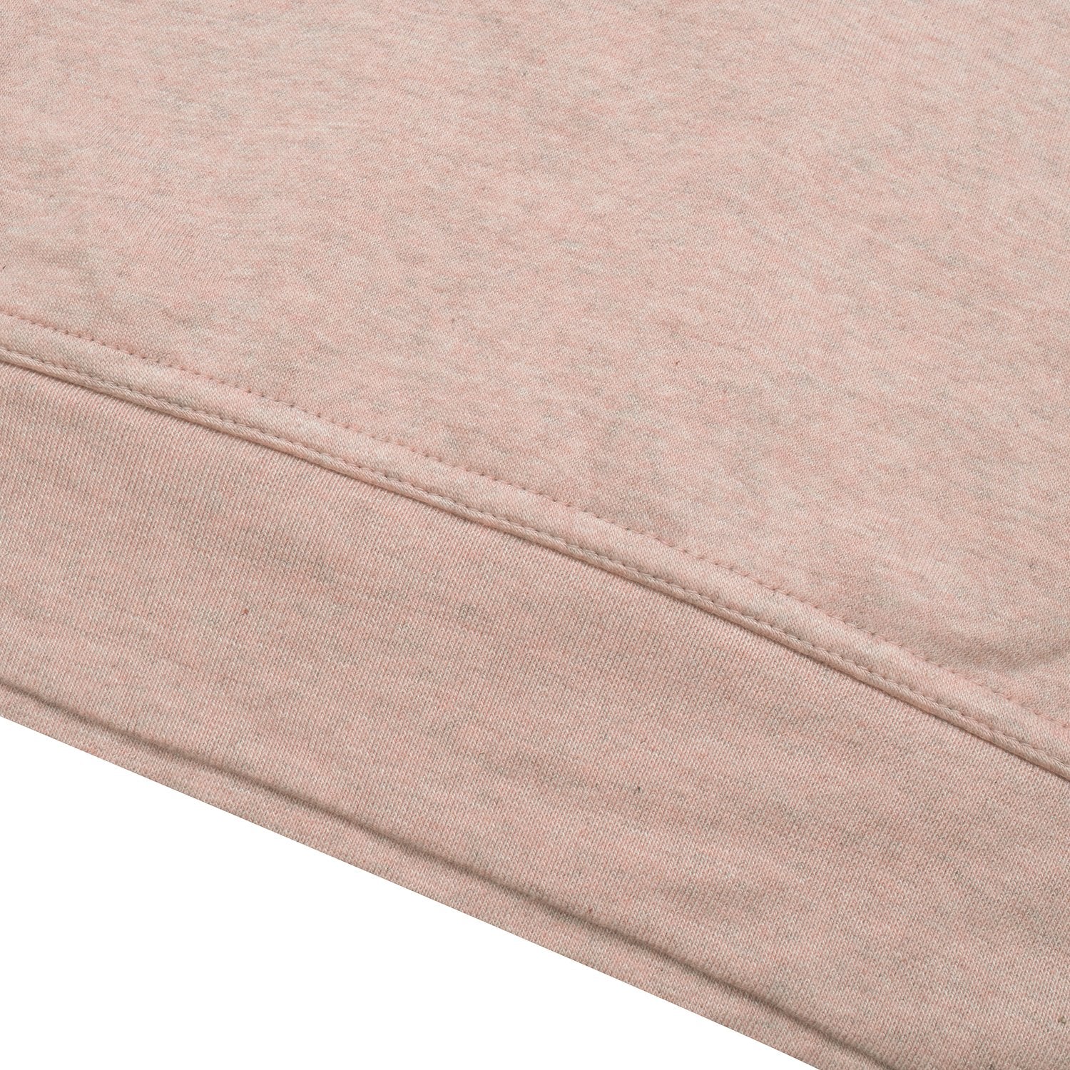 P&B Fleece Pullover Hoodie For Men-Peach Melange With Indigo Panel-BE13427