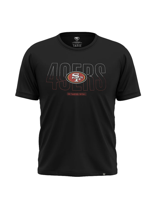 47 Single Jersey Crew Neck Tee Shirt For Men-Black-AN2912