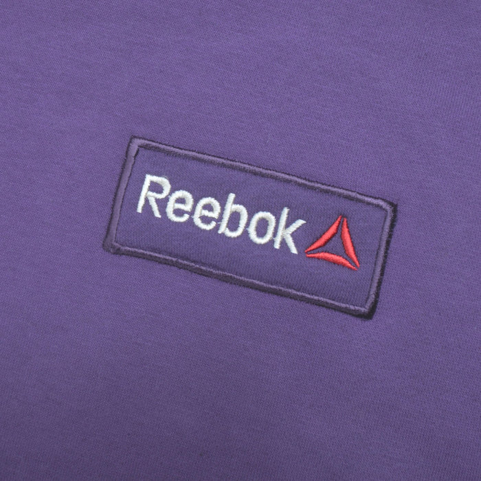 RB Fleece Pullover Hoodie For Men-Light Purple with White Embroidery-BE13182