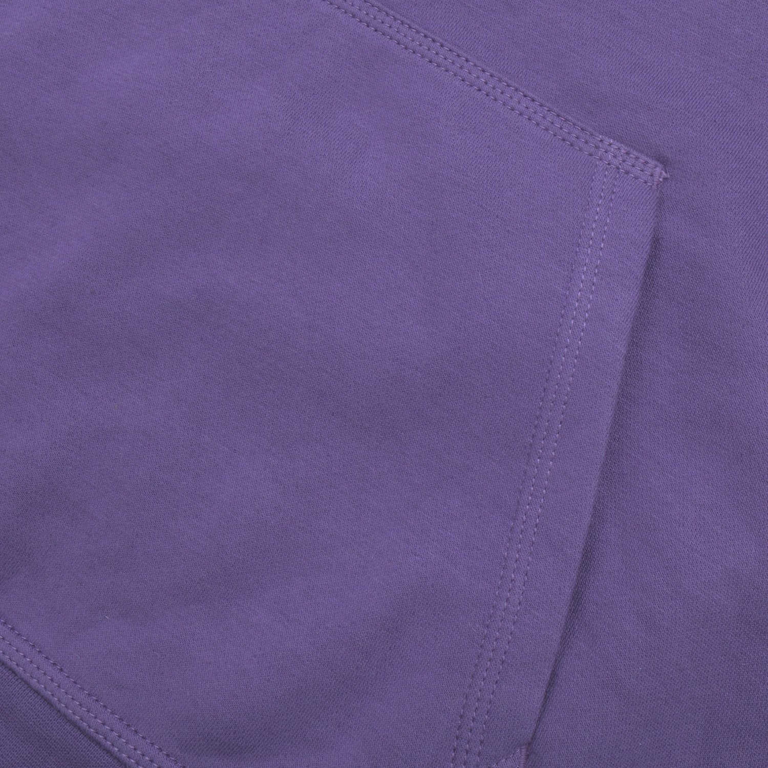RB Fleece Pullover Hoodie For Men-Light Purple with White Embroidery-BE13182