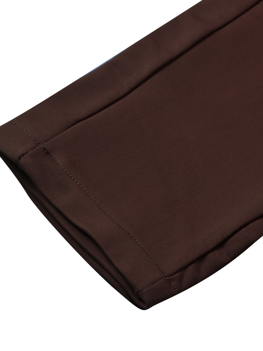 Louis Vicaci Slim Fit Lycra Trouser Pent For Men-Dark Brown-BR503