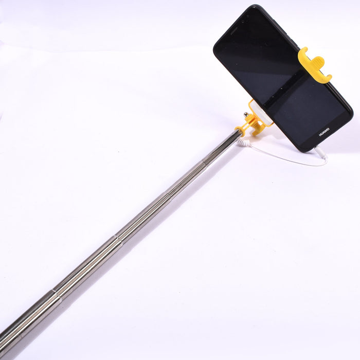 Selfie Stick Wired Natec Extreme Media-Yellow-AN2269