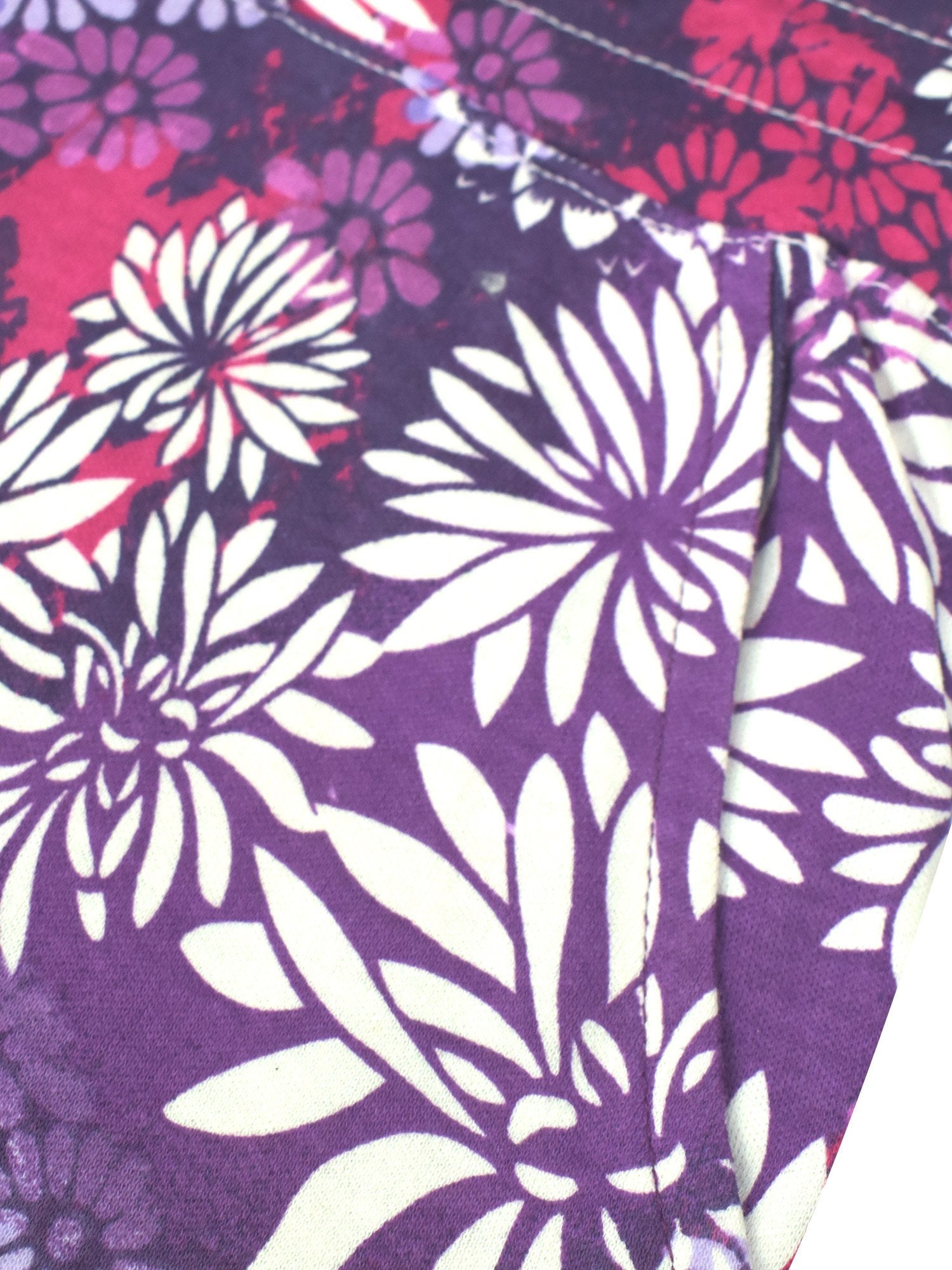 Next Summer Signle Jersey Short For Men-Allover Purple Blue Flower Print-BE14500