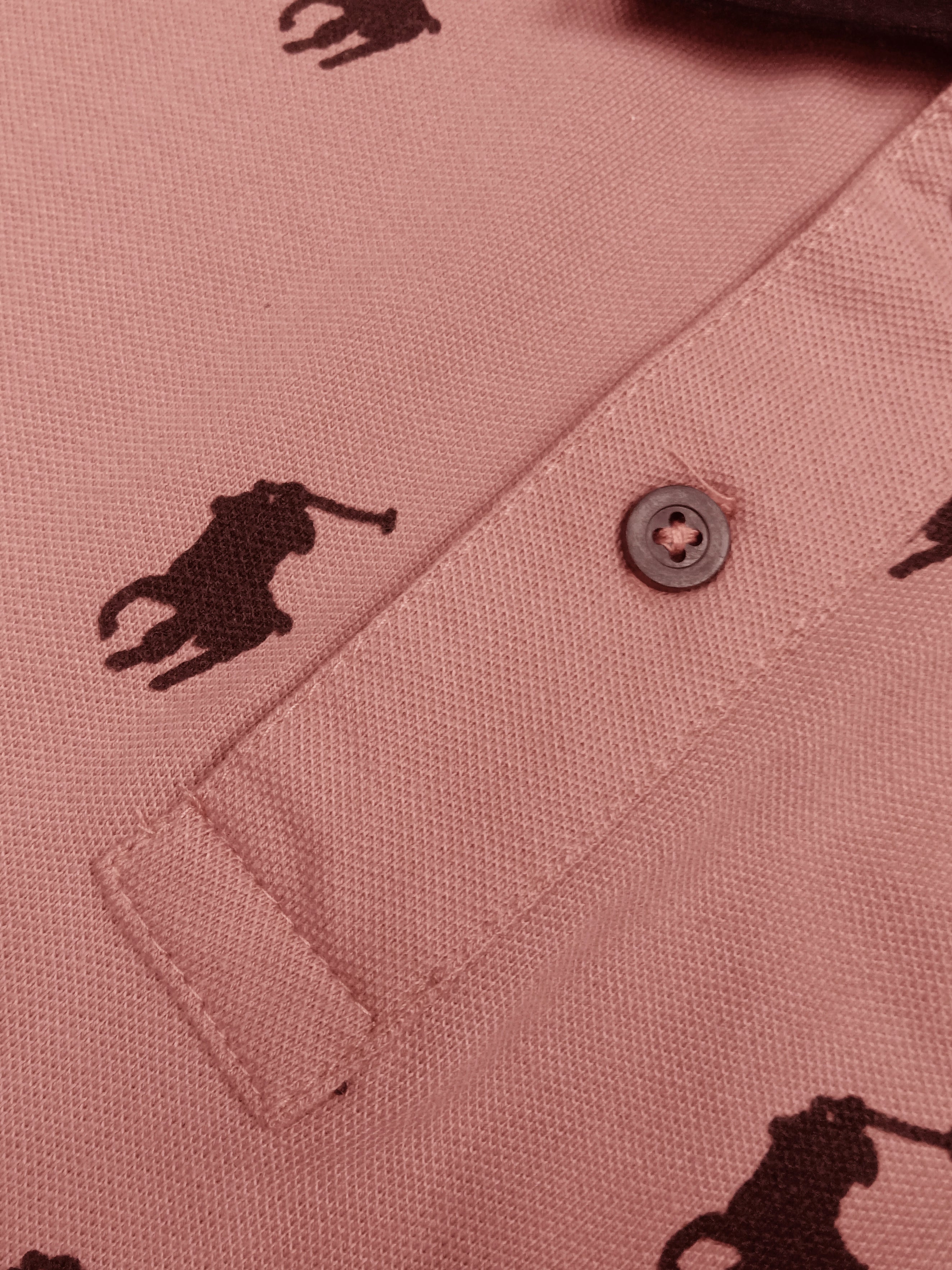 Summer Polo Shirt For Men-Coral Pink-AN3957