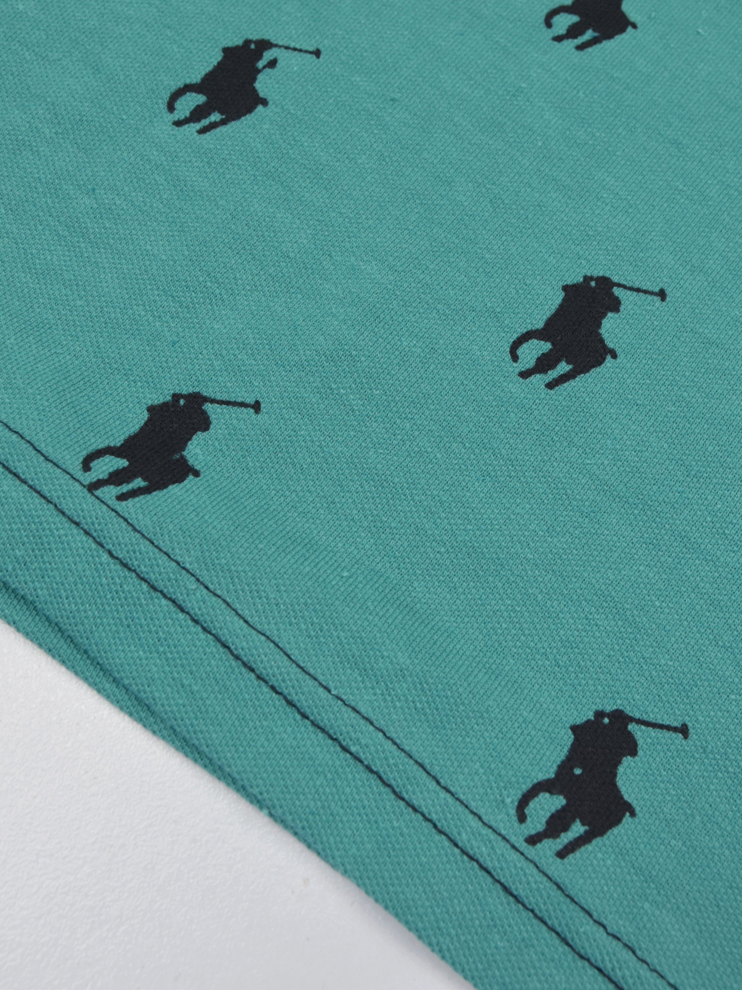 Summer Polo Shirt For Men-Cyan Green-AN3951