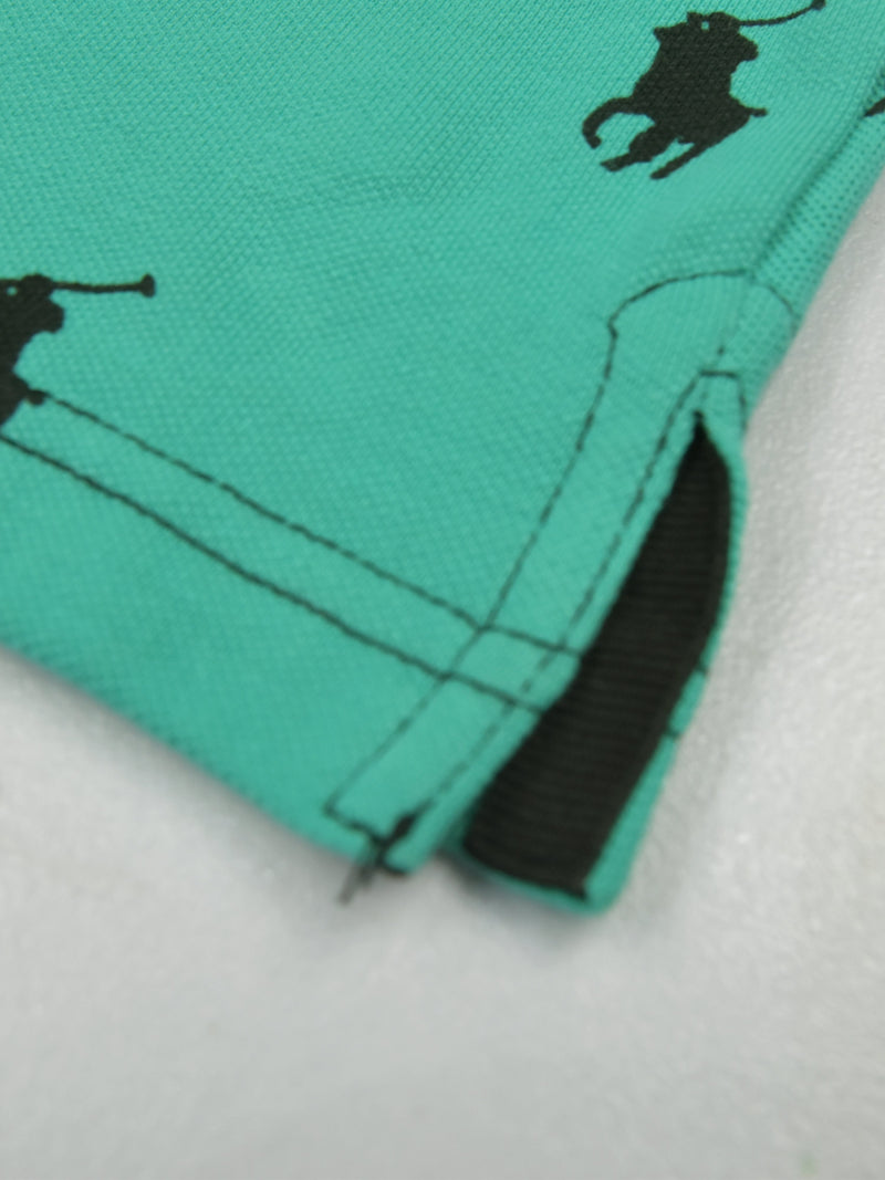 Summer Polo Shirt For Men-Light Cyan Green-AN3950