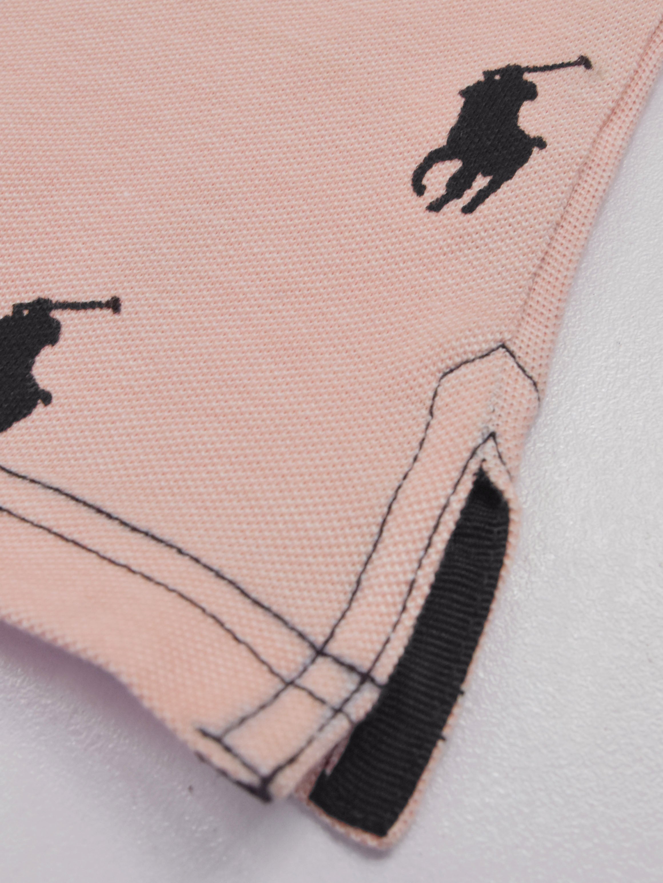 Summer Polo Shirt For Men-Light Pink Melange-AN4021