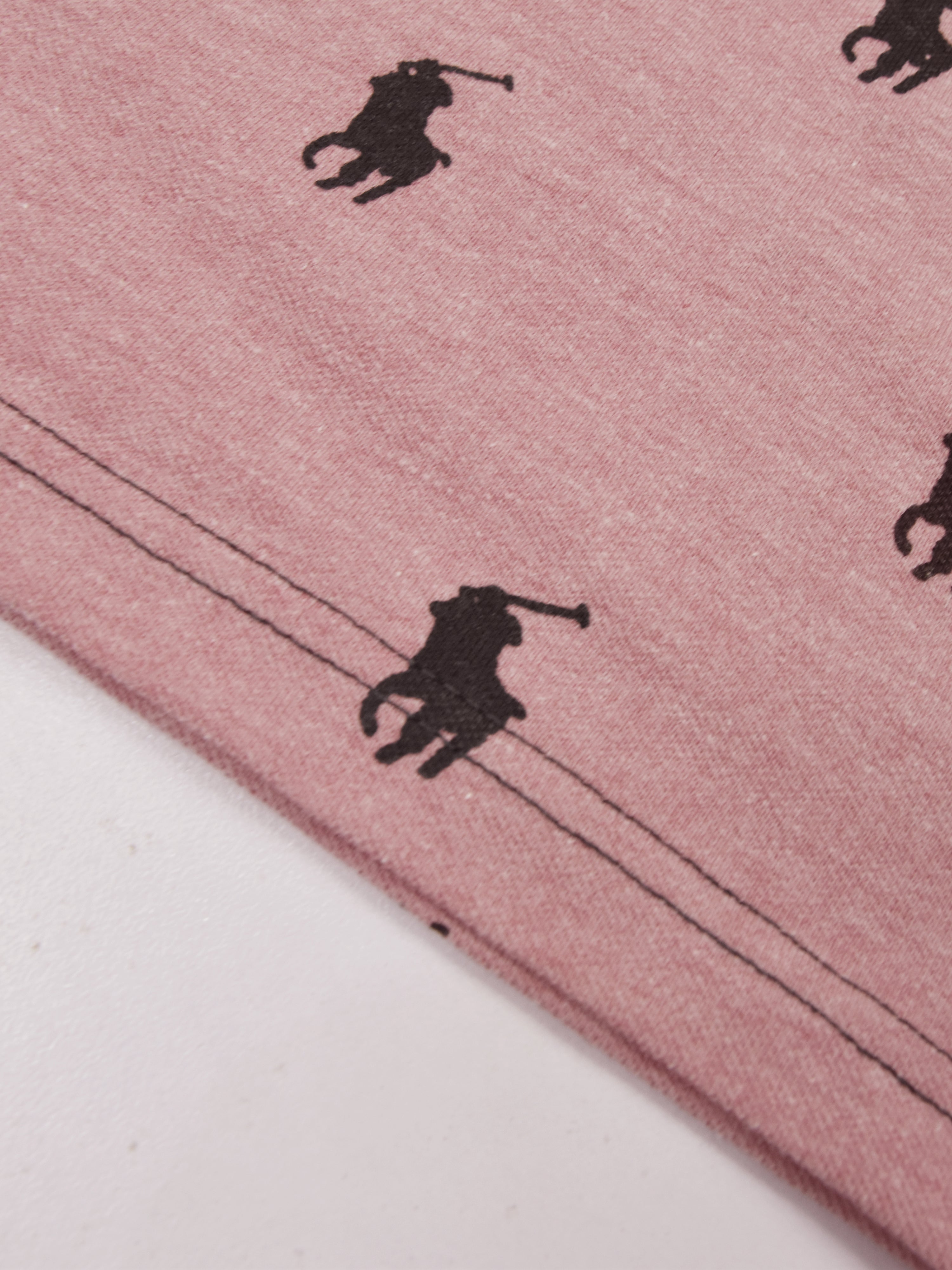 Summer Polo Shirt For Men-Pink Melange-AN3972